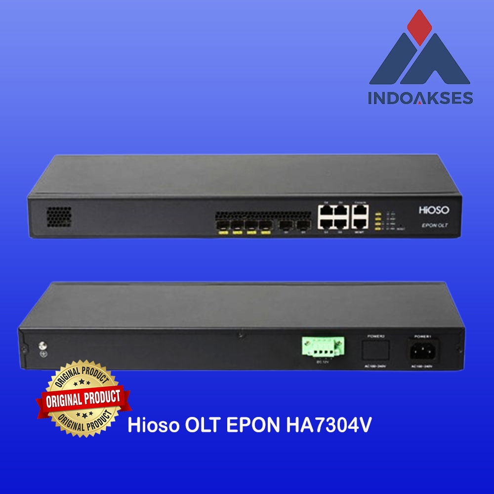 OLT EPON 4 PON HIOSO HA7304V Power AC/DC