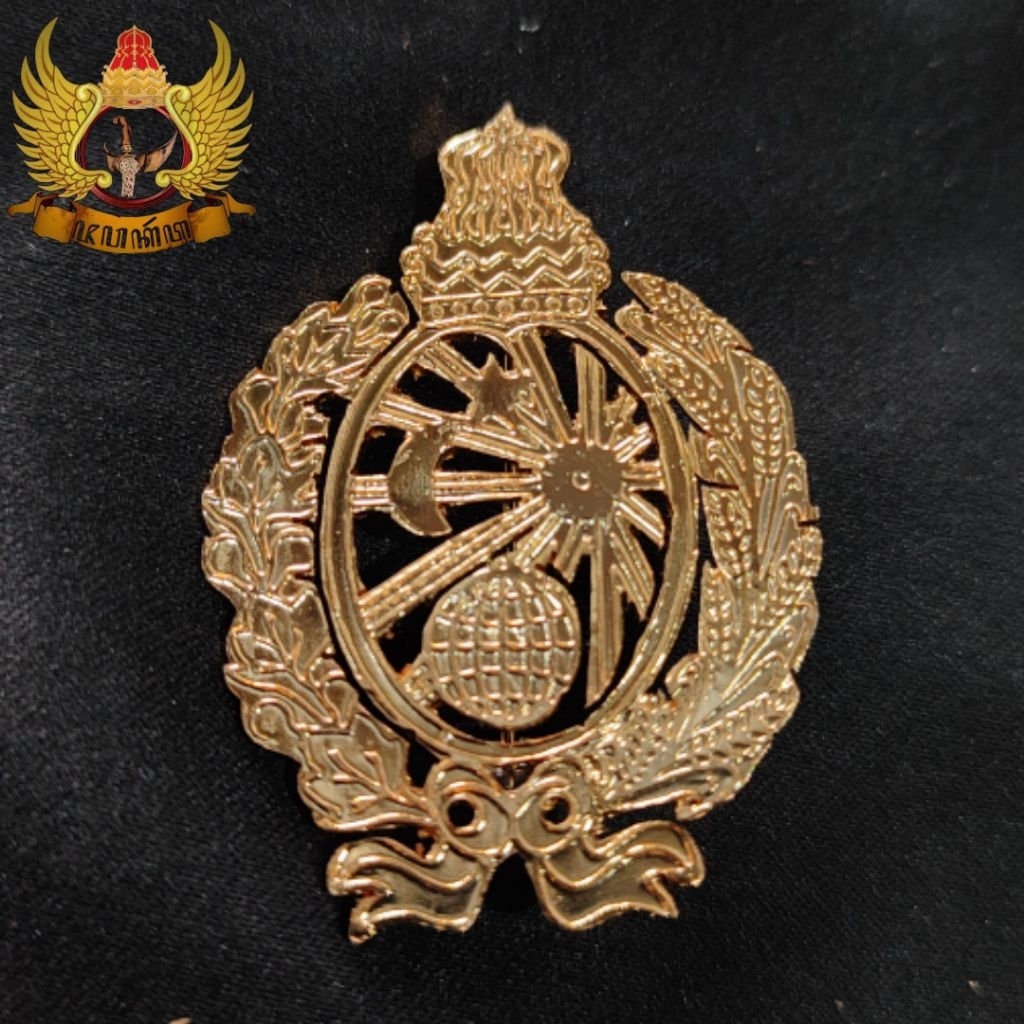 Bross Pin Logo Keraton Surakarta Bahan Full Kuningan Sepuh Emas