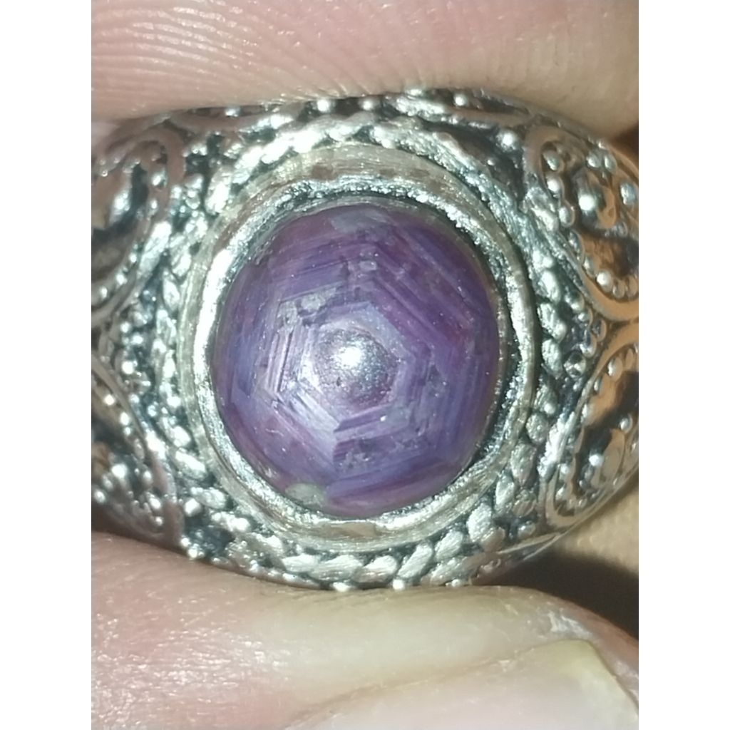 Natural star purple saphire