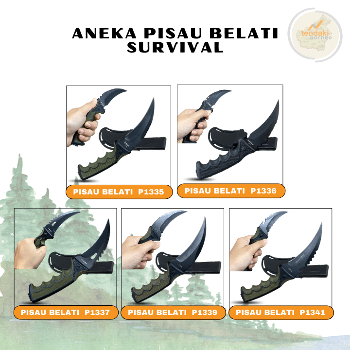 Grosir Pisau Belati Karambit Survivalkit Outdoor Super Tajam Stainless Steel Kitchen Knife Serbaguna