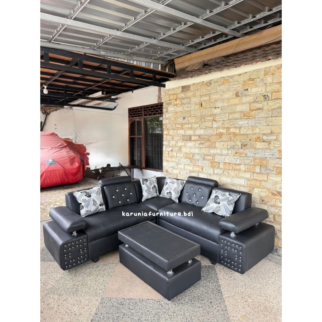 READY SOFA MJ L SUDUT MINIMALIS | FREE ONGKIR BANDAR LAMPUNG