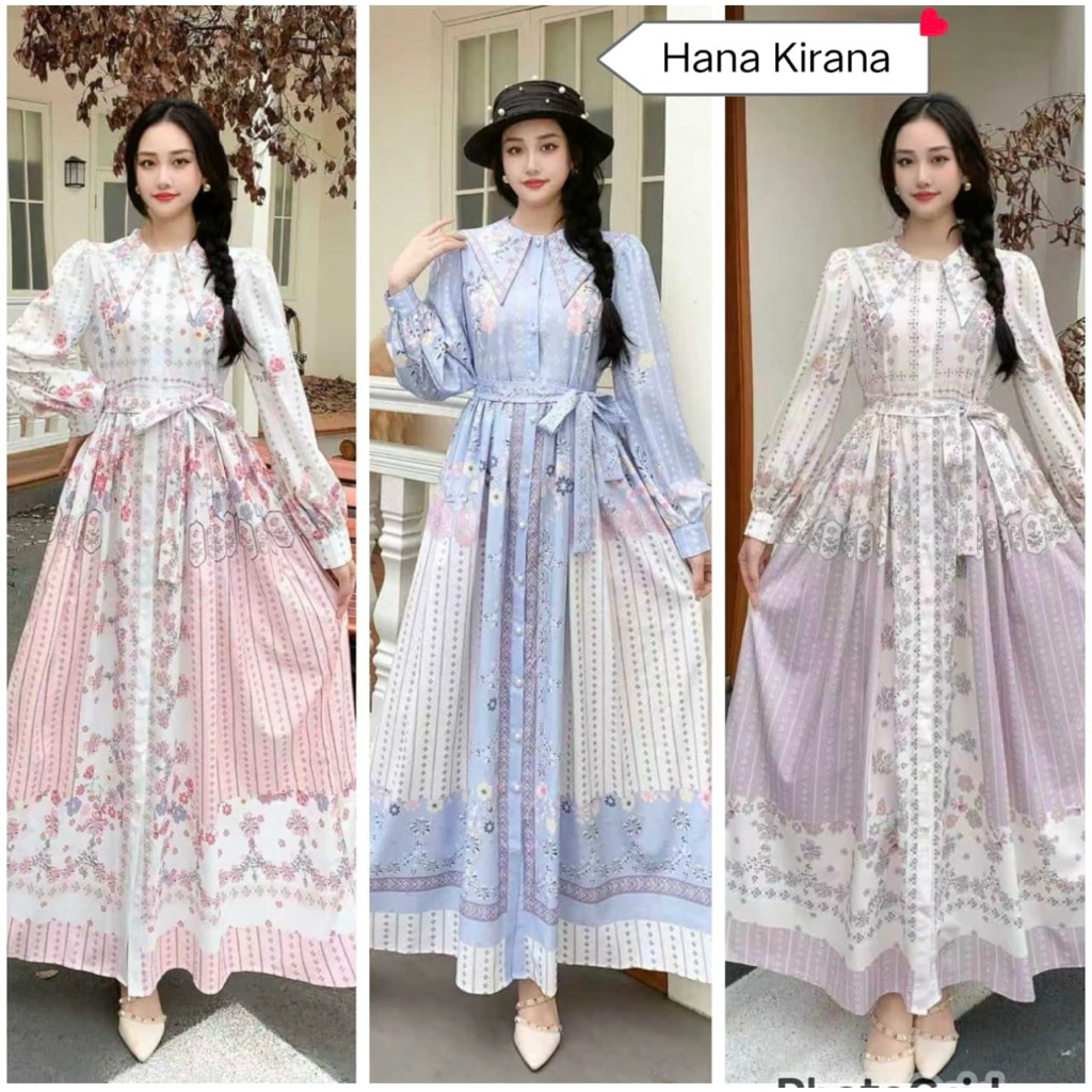 gamis hana kirana, dress kev, gamis bkk, gamis putih, white maxi, dress katun bordir, gamis eyelet, 