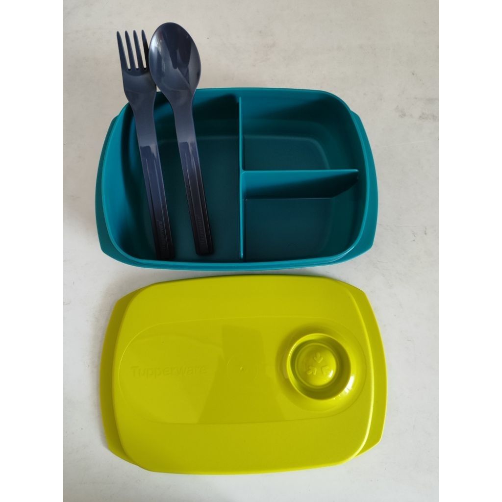 BYO  free sendok garpu tupperware tempat makan ori