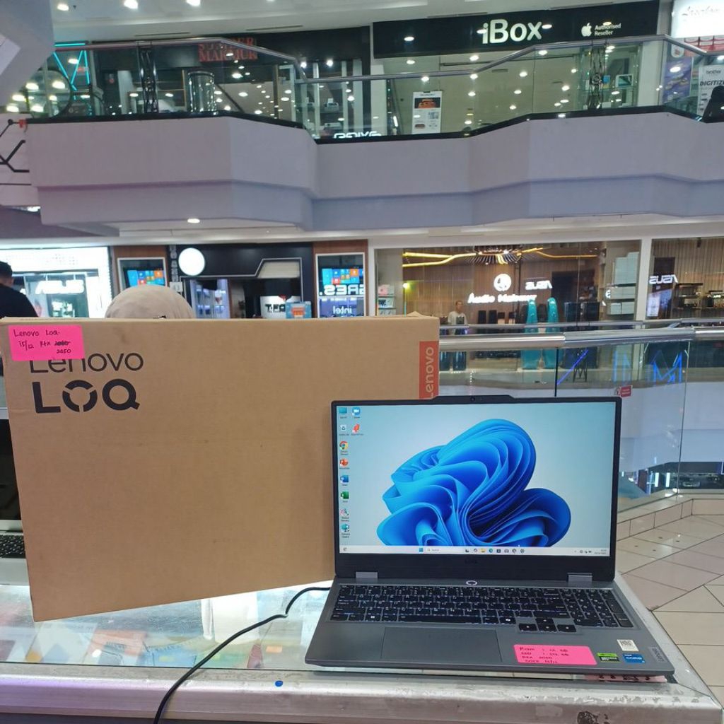 Laptop Lenovo LOQ 83GS intel core i5-12450HX RTX 2050 ram 12gb ssd 512gb