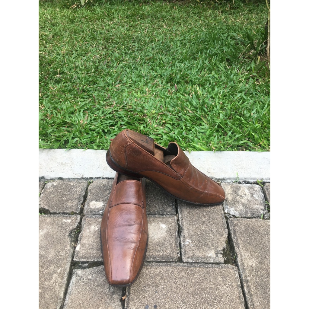 Sepatu Second Slip On Original Kulit Andrew