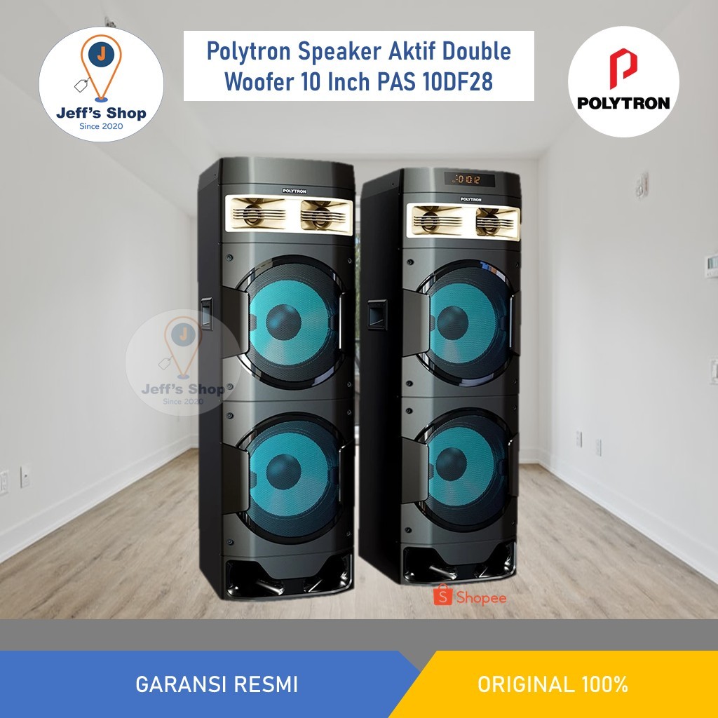 Polytron Speaker Aktif Double Woofer 10 Inch PAS 10DF28