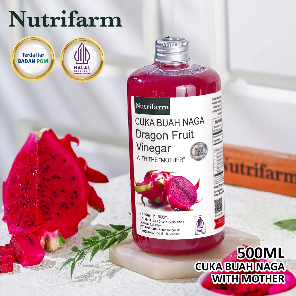Nutrifarm Cuka Buah Naga 500 ml With Mother