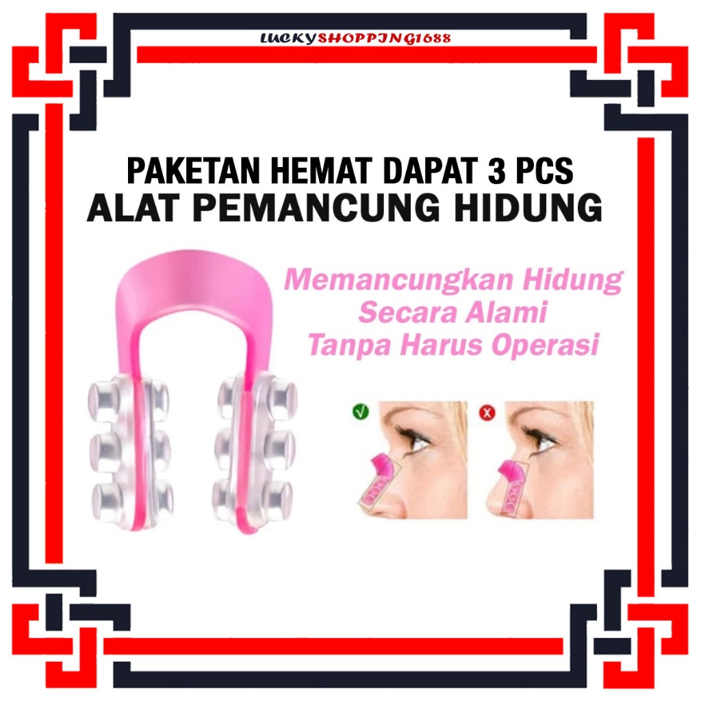 PAKET HEMAT 3 PCS Nose Up Clipper Hidung Alami Dengan Teknologi Jepang Pemancung Hidung Silicon