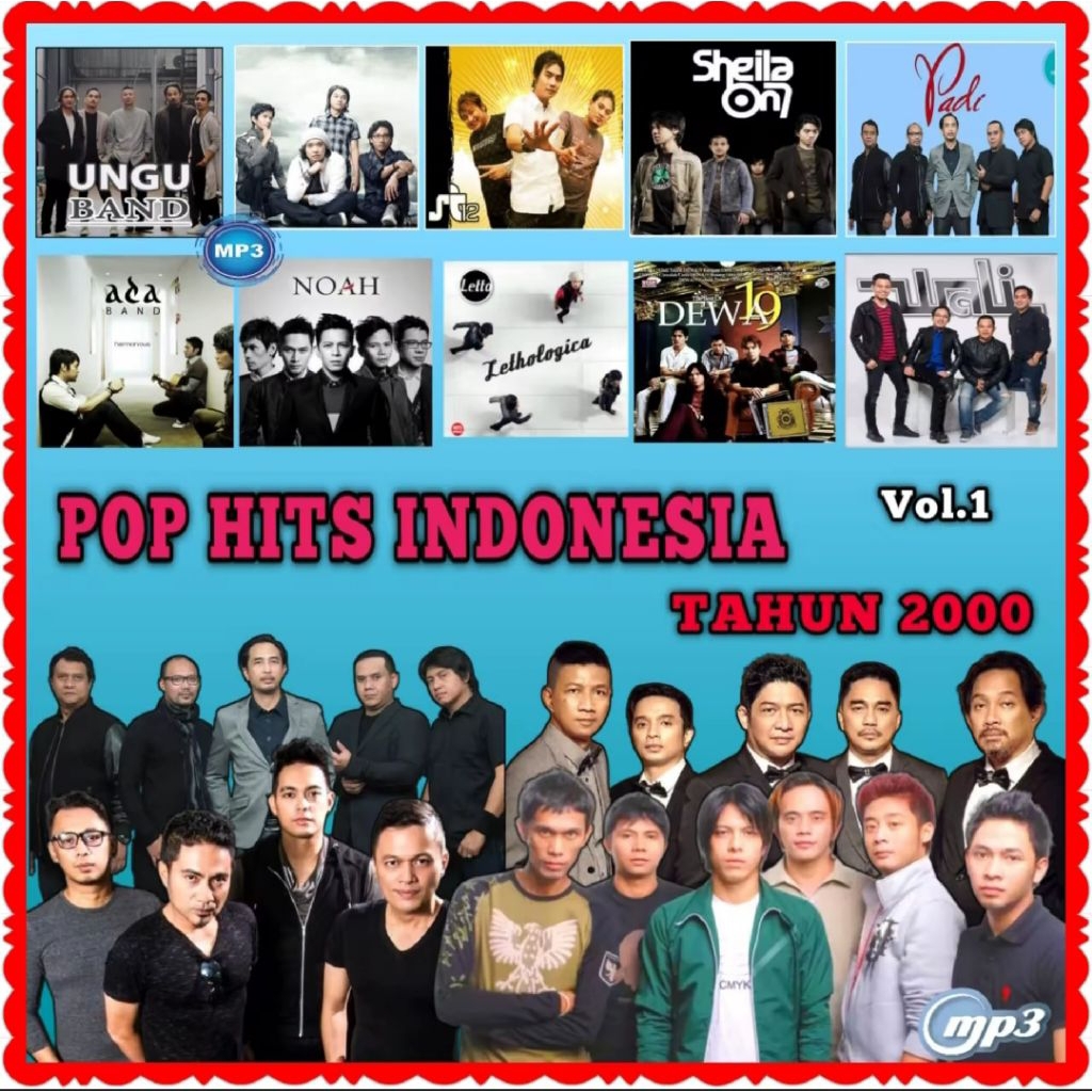 KASET CD MP3 200 LAGU POP BAND INDONESIA 2000AN-KASET CD LAGU POP BAND-CD MP3 LAGU POP INDONESIA-CD 