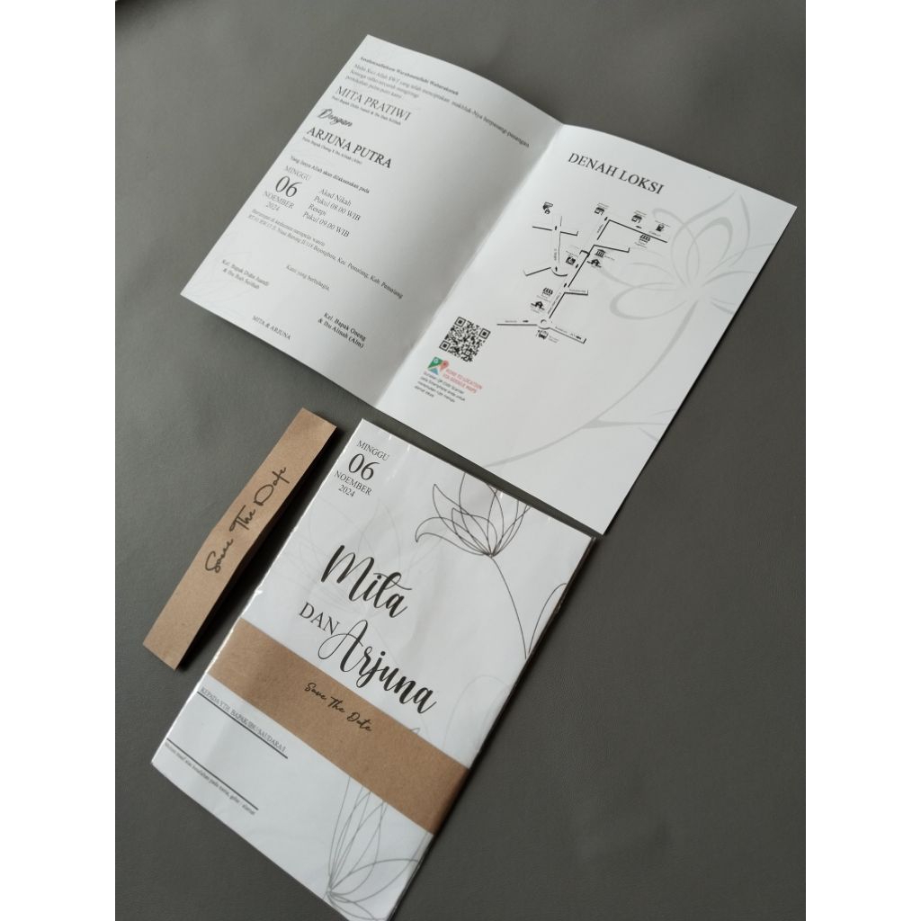 500 Undangan||Pernikahan Murah Simpel elegan