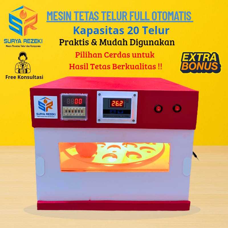 mesin tetas telur otomatis / mesin penetas telur otomatis kapasitas 20 telur