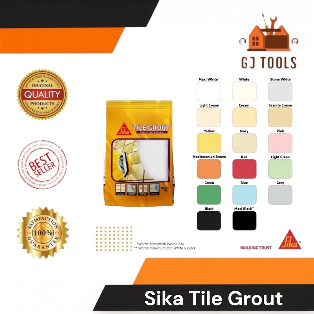 TEPUNG KERAMIK SIKA /PENGISI CELAH KERAMIK/SEMEN NAT/PENGISI NAT KERAMIK/SIKA TILE GROUT