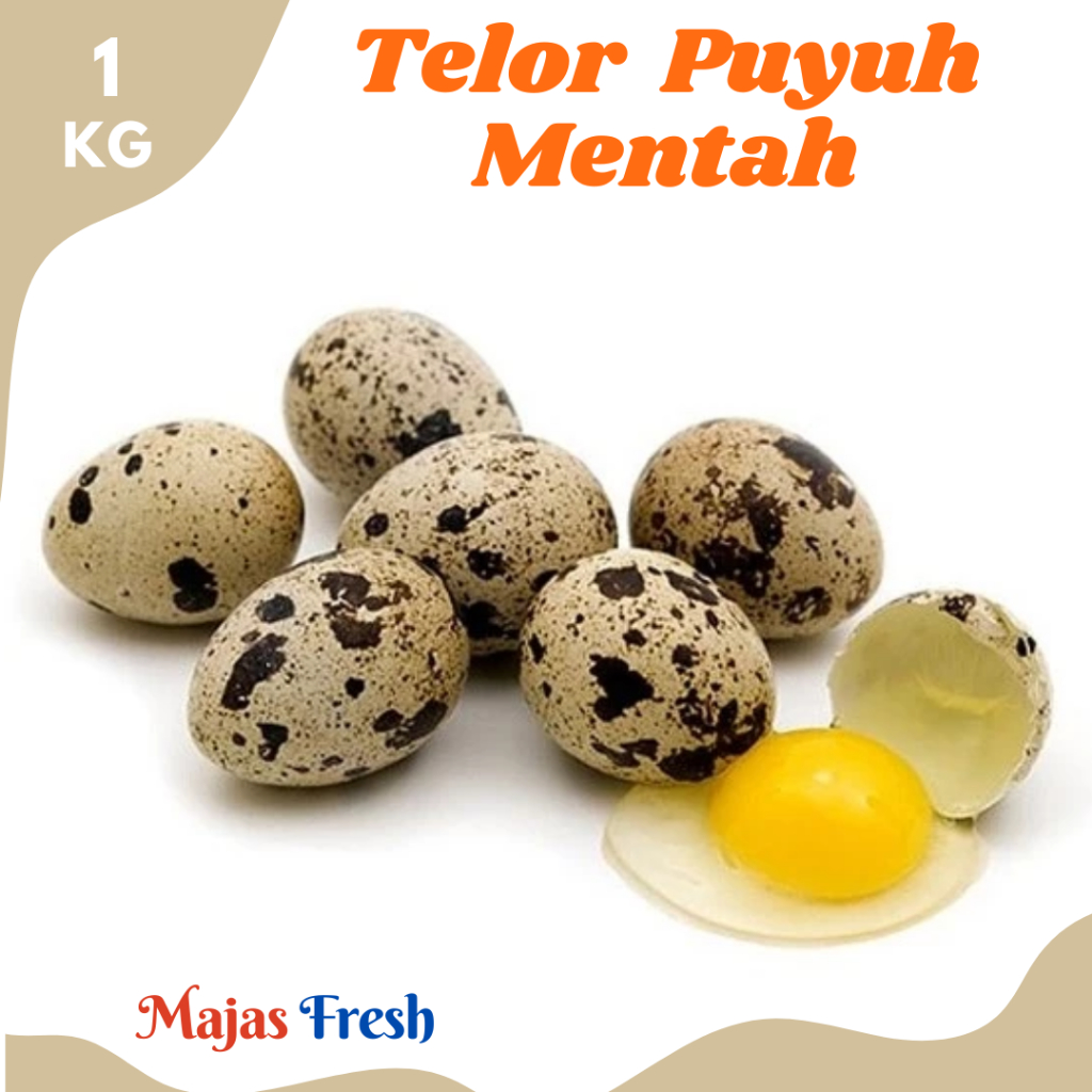 TELOR PUYUH Mentah Segar - Telur Puyuh Mentah Curah Fresh | 1.000gr [ Harga Per KG ]