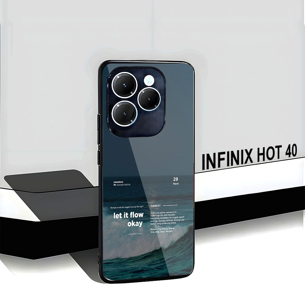Softcase Kilau Glass Infinix Hot 40 Infinix Hot 40i Infinix Hot 40 Pro [M87] Case Infinix Hot 40 Hot