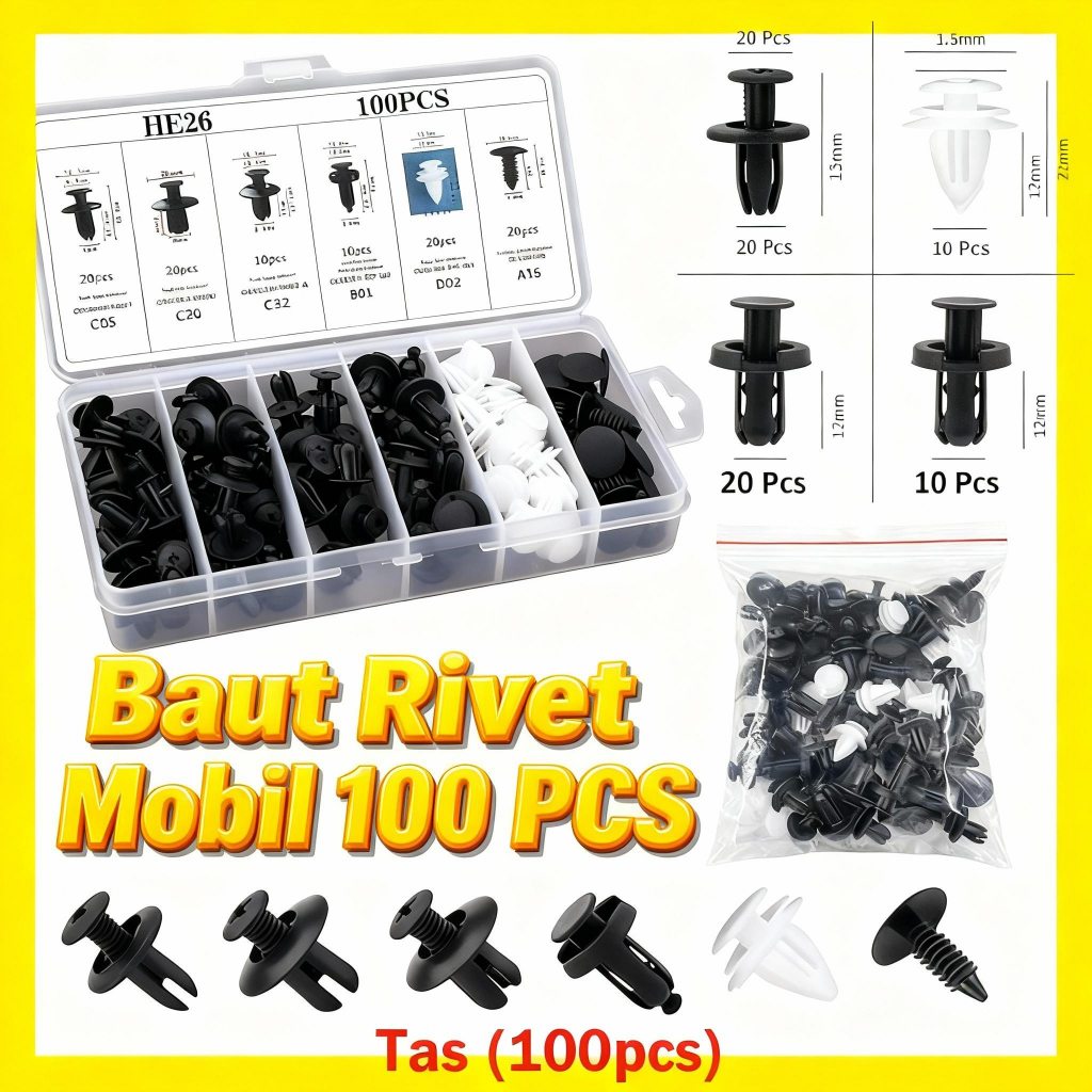 Pengikat Pintu Trim 625PCS /Plastik Bemper Clip/Klip Mobil Hibrida/Baut Rivet Mobil /Universal Klip 