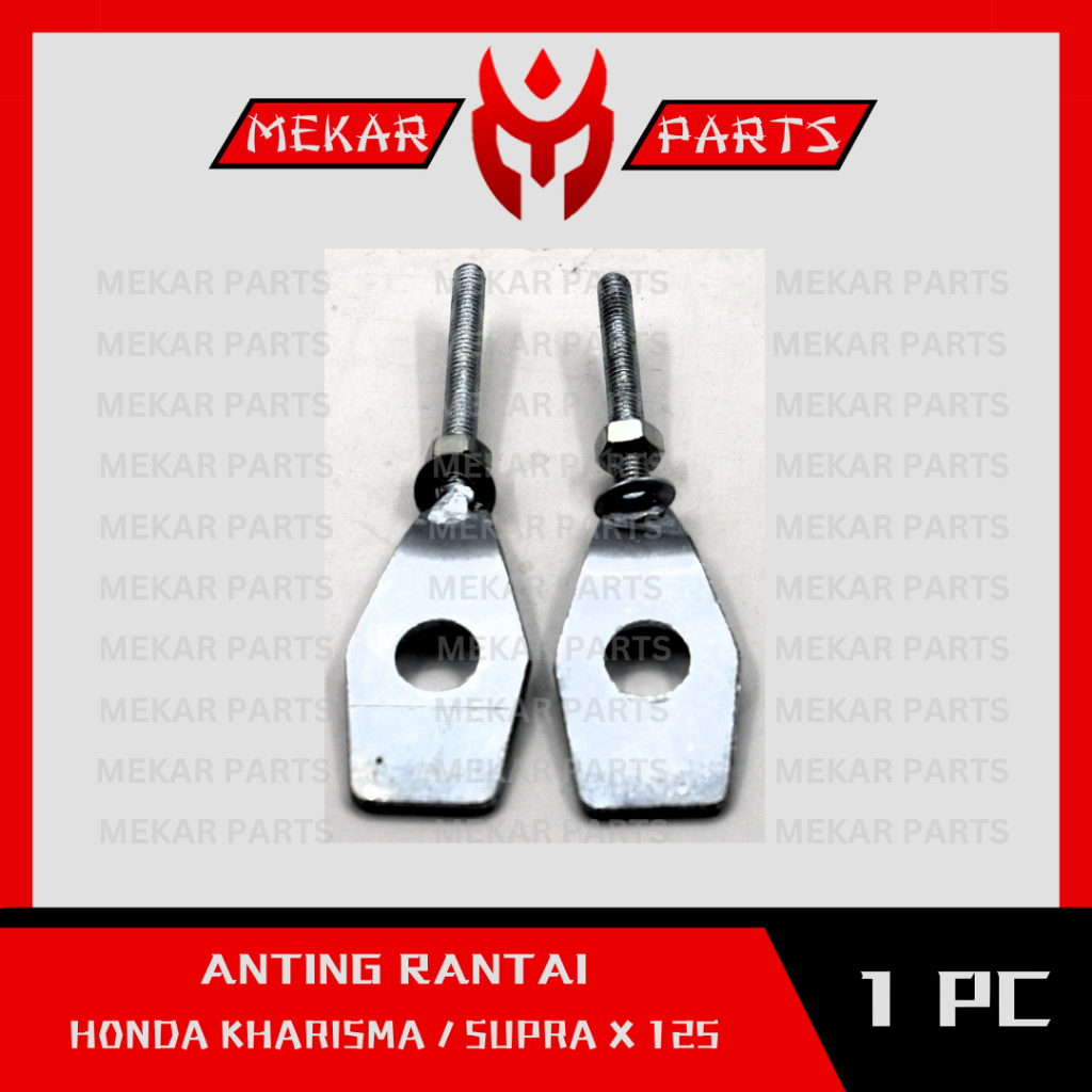 MEKAR-PARTS/ANTING-RANTAI/SETELAN/STELAN/CHAIN-ADJUSTER/MOTOR/HONDA/KHARISMA/SUPRA-X-125/1-SET