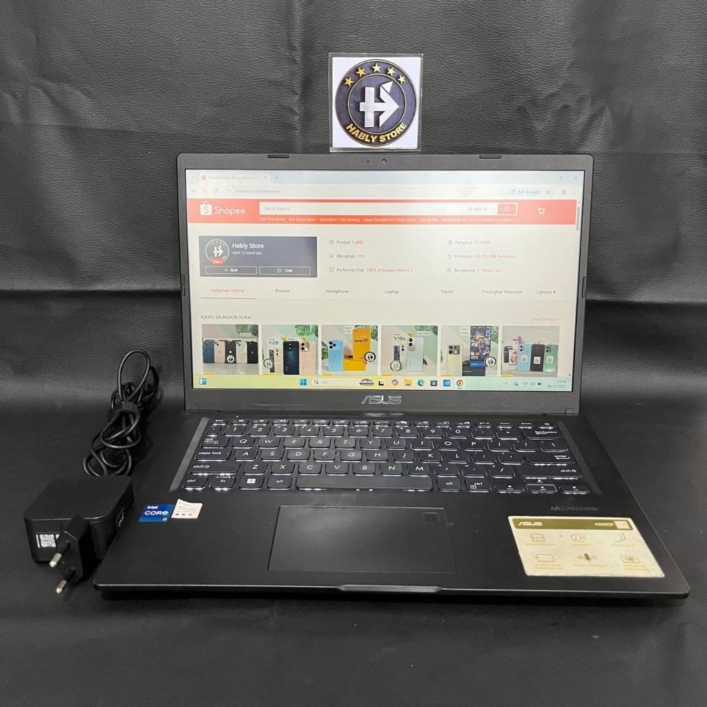 LAPTOP ASUS VIVOBOOK X415EA_A1400EA CORE i7 1165G7 8GB SSD 512GB 14INCH SECOND BERGARANSI