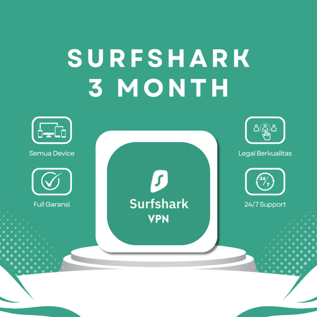 [PROMO] Surfshark 3 Bulan Bergaransi Premium VPN