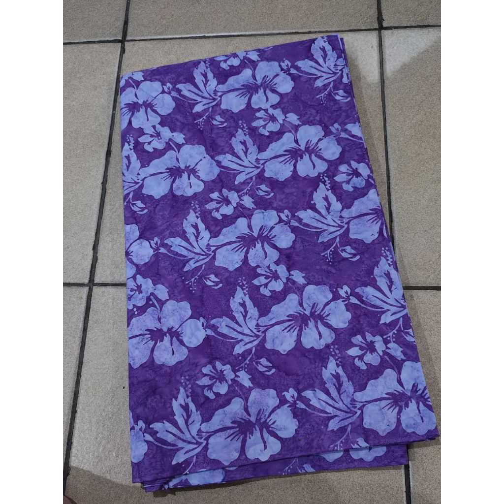 Batik Bali Motif Bunga Besar Bahan Katun ( BACA DISCLAIMER )