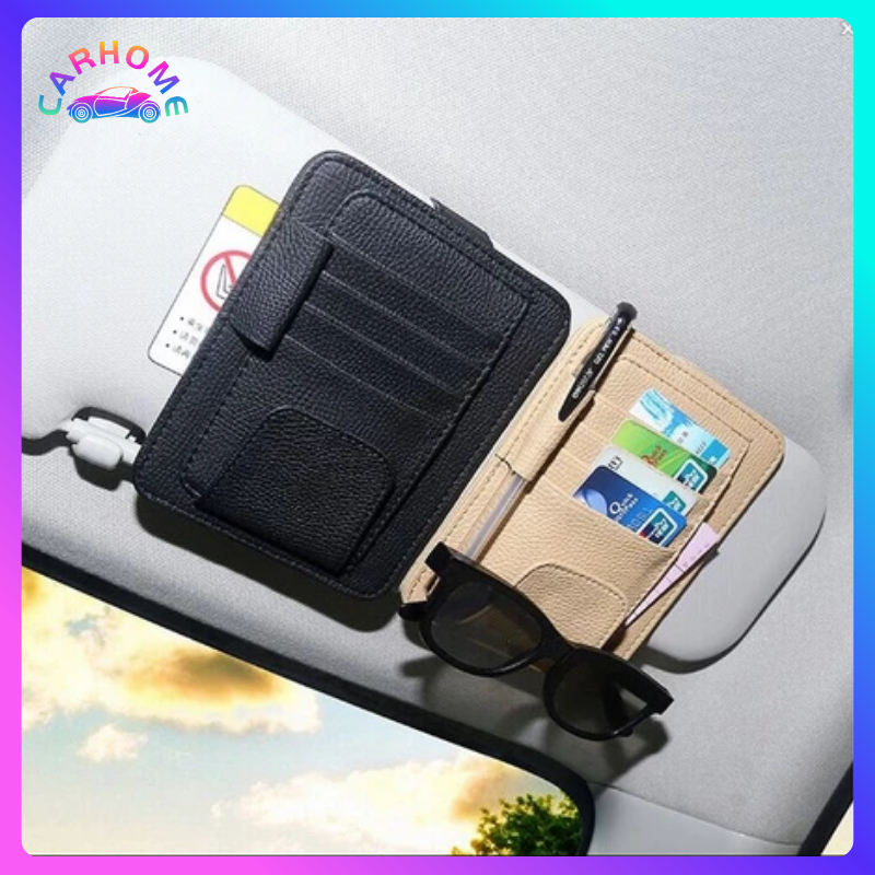 CARHOME Tempat Kartu Mobil Visor Card Mobil Card Holder Mobil/Tempat Kartu Di Visor Card Holder Sunv