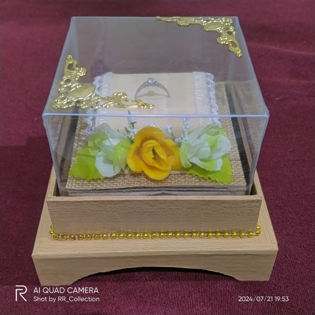 box cincin, kotak cincin lamaran pernikahan (bisa muat 2 cincin/pasangan)