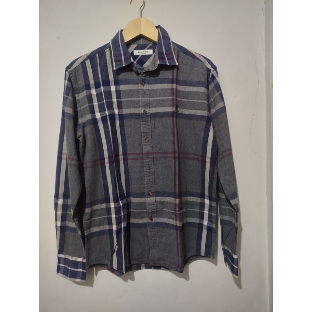 Kemeja Flanel Brand Bean Pole
