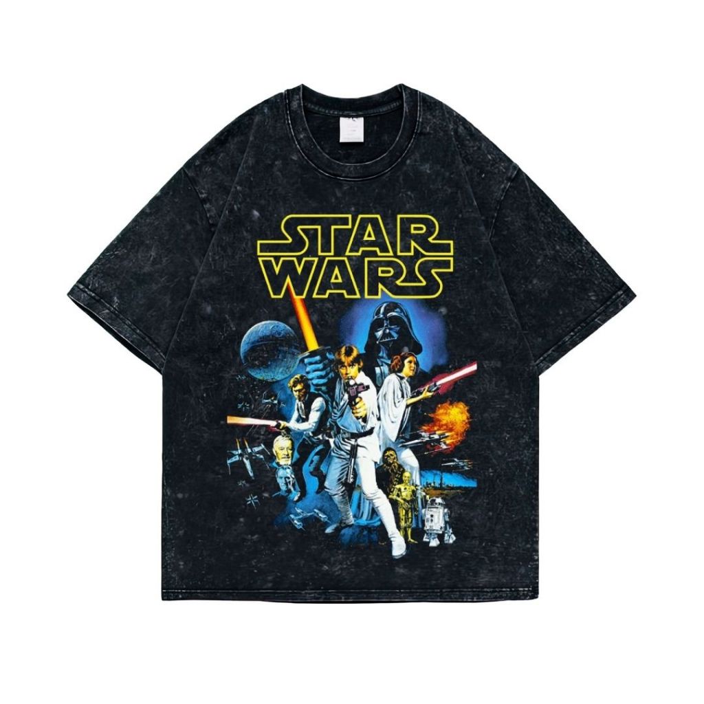 Kaos Oversize Star Wars | Stone Wash | Resmora | Vintage | Atasan