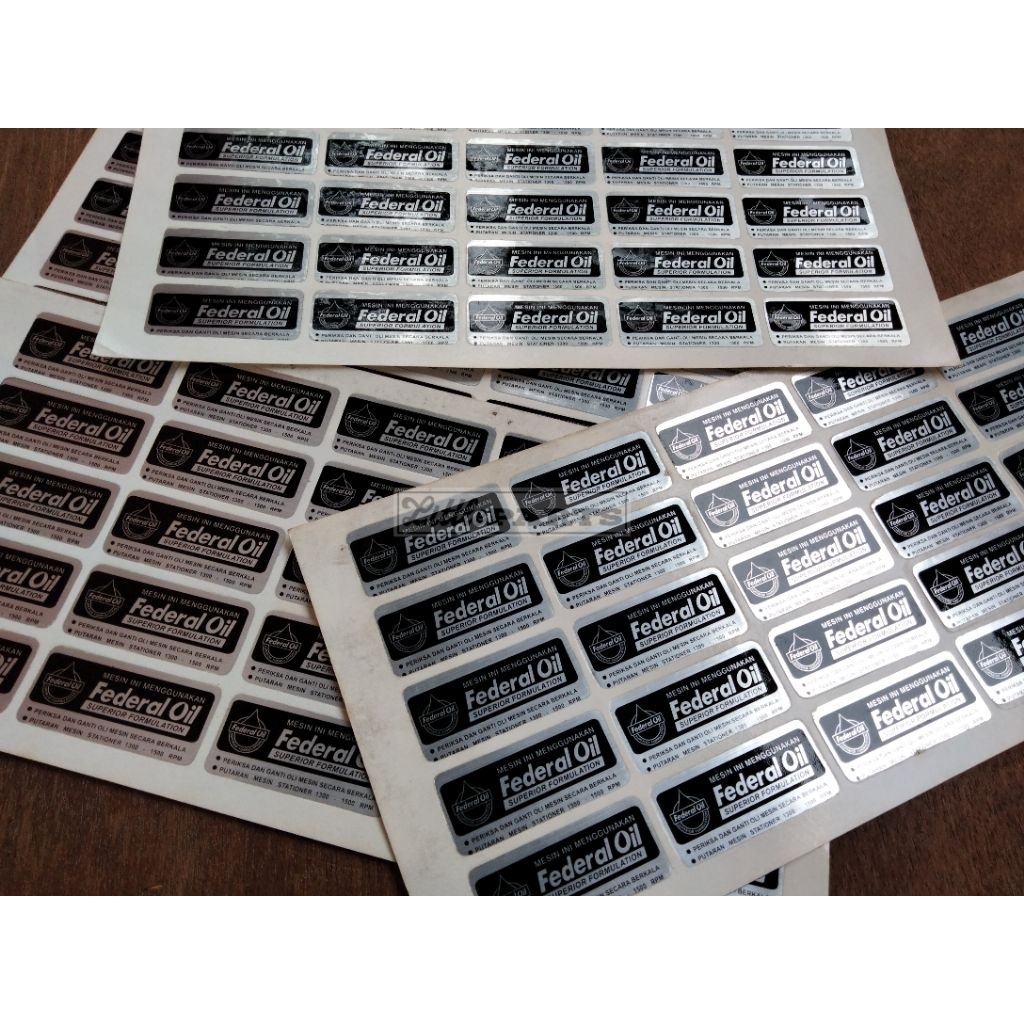 Sticker sticker federal oil oli bak blok kopling honda kirana karisma supra x 125 legenda supra x 10