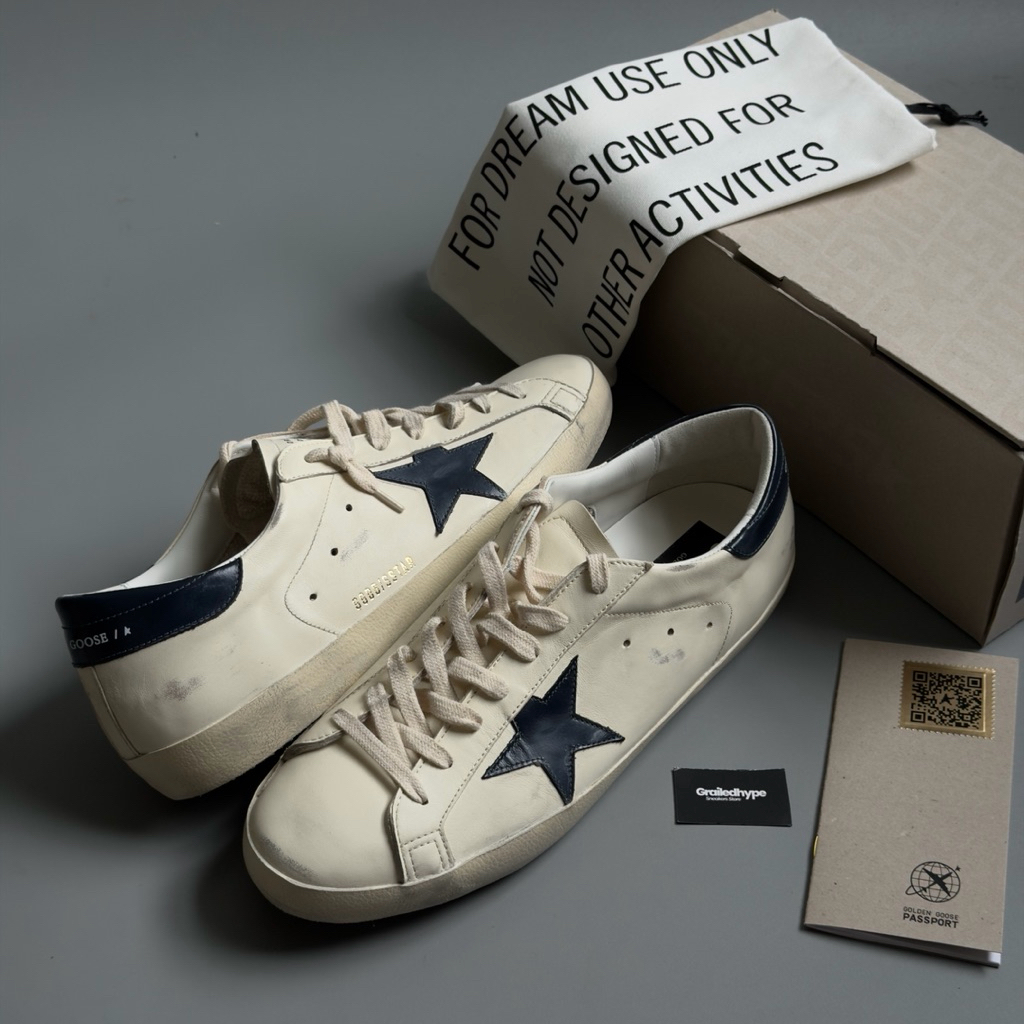 Golden Goose Superstar Beige Night Blue