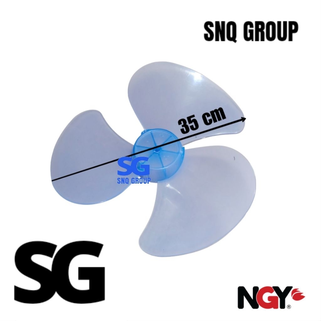 Daun kipas angin NGY 14 inch diameter +- 35 cm - Baling baling kipas angin NGY