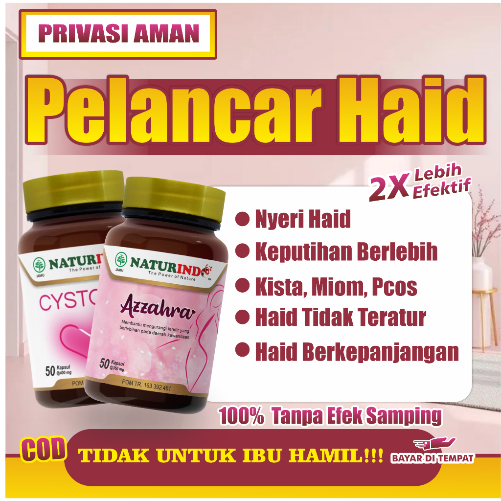 Obat Telat Dateng Bulan Pelancar Haid Telat 1 - 5 Bulan Terlambat Datang Bulan Paling Ampuh Azzahra