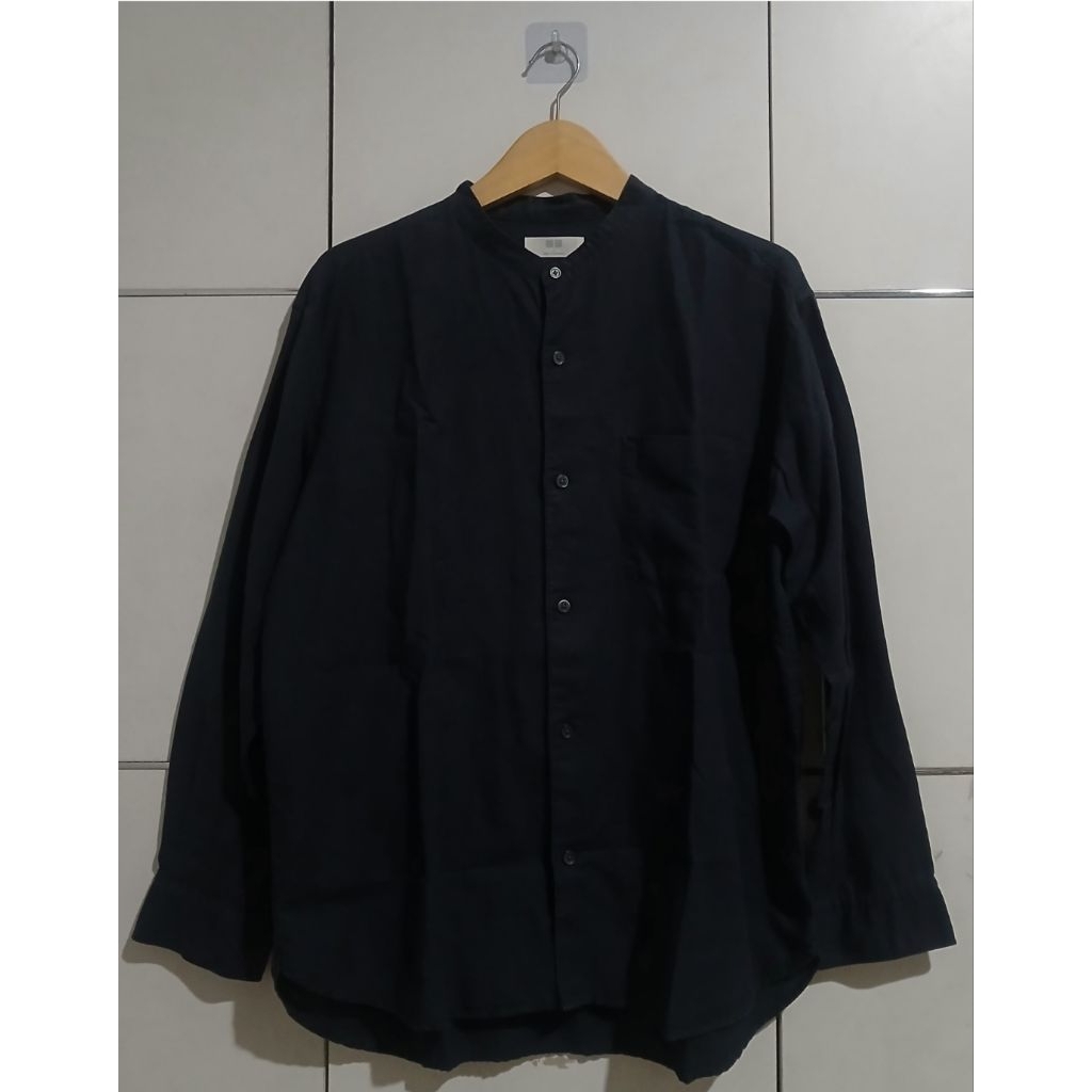Kemeja Uniqlo Shanghai Size L Like New Original Uniqlo