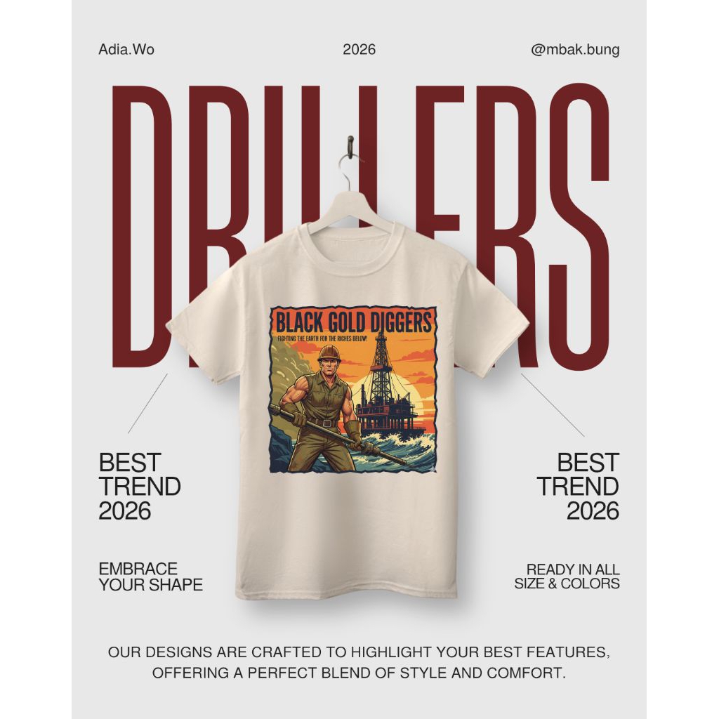 [ADIA.Wo] KAOS PENGEBORAN/DRILL OLEH-OLEH KHAS CEPU / PUSDIKLAT MIGAS / SKK MIGAS / PPSDM MIGAS