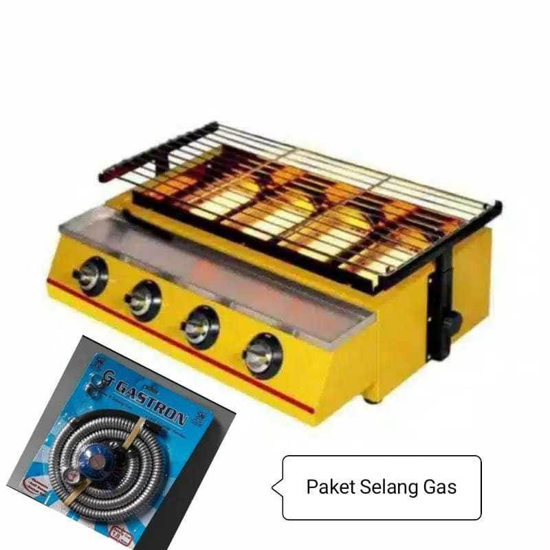 KOMPOR , 4 Tungku , PANGGANG , PANGGANGAN , SOSIS , BBQ , Ayam , Ikan