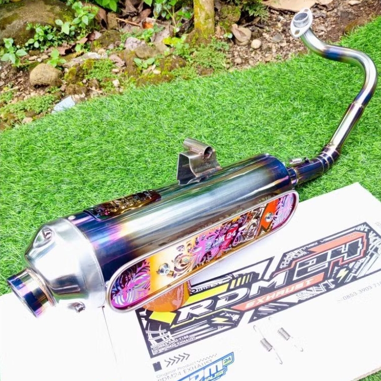 Exhaust silent kiler super premium blue purple original RDM 24 Exhaust pnp vario aerox pcx vario160 