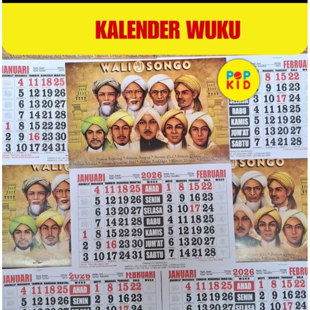 Kalender 2026/Kalender Jawa/Kalender Wuku/Kalender Baru