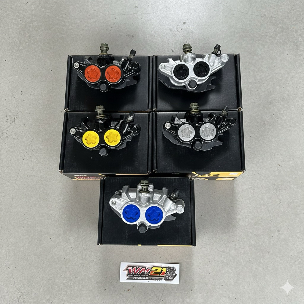 Kaliper Caliper Depan Kanan 2P 2 piston Model Sumitomo Universal Megapro Tiger CB150R Verza Ninja WM