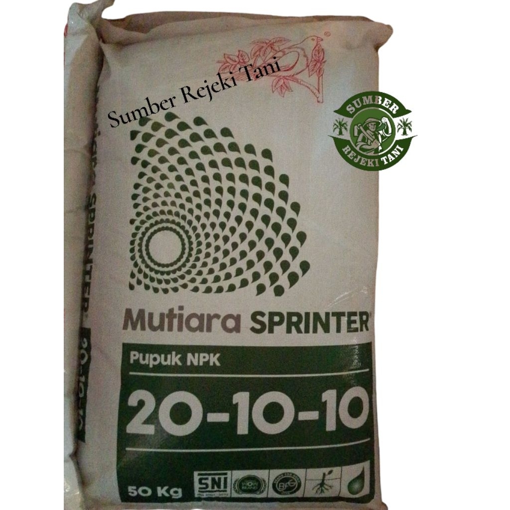 Pupuk NPK Mutiara Sprinter 20-10-10 original Meroke 50kg