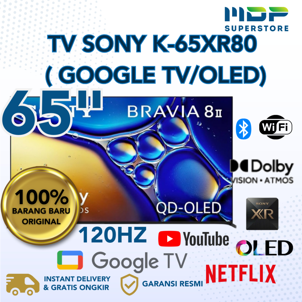 LED TV SONY 65" K-65XR80 ( GOOGLE TV/OLED)