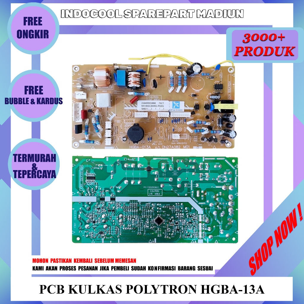 PKL24 BOARD KULKAS / MODUL / PCB KULKAS POLYTRON HGBA-13A