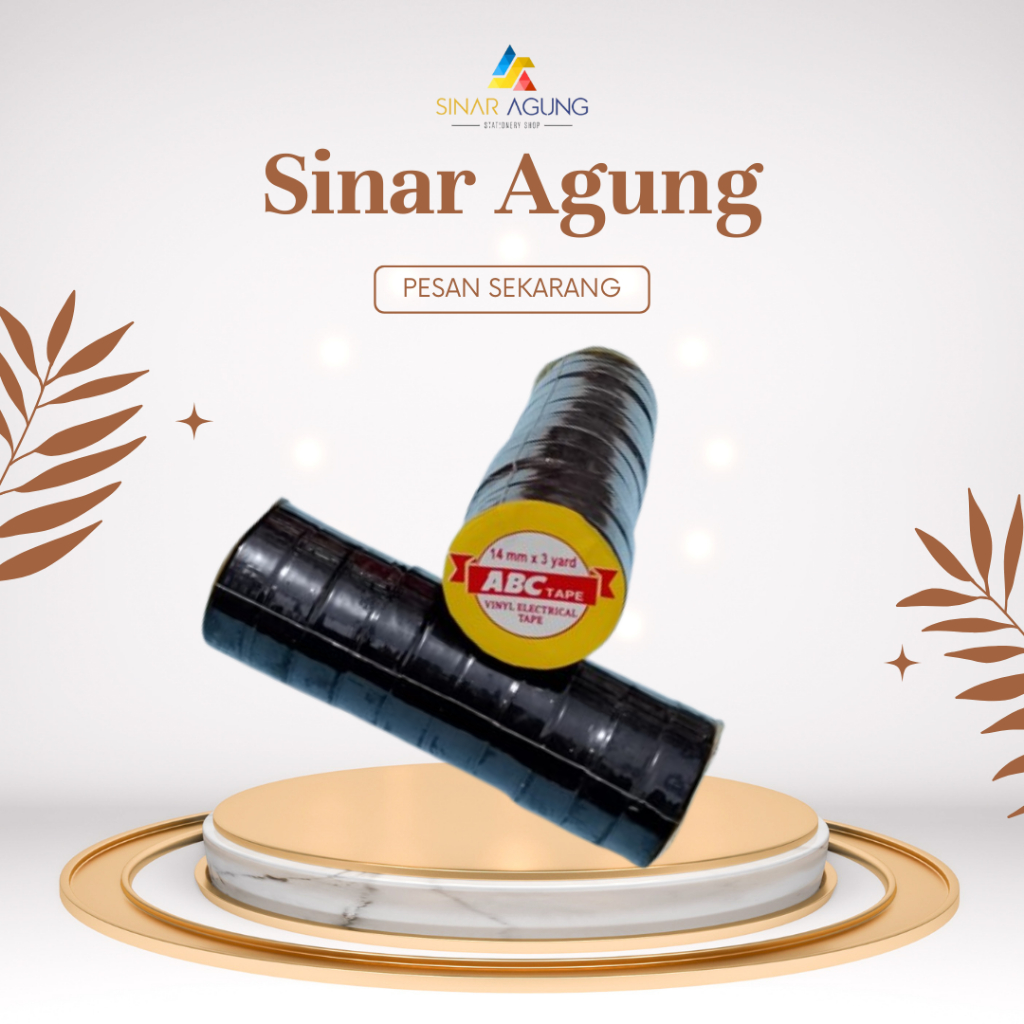 ABC ISOLASI LISTRIK/ ISOLASI HITAM LISTRIK/ ISOLASI KABEL LISTRIK