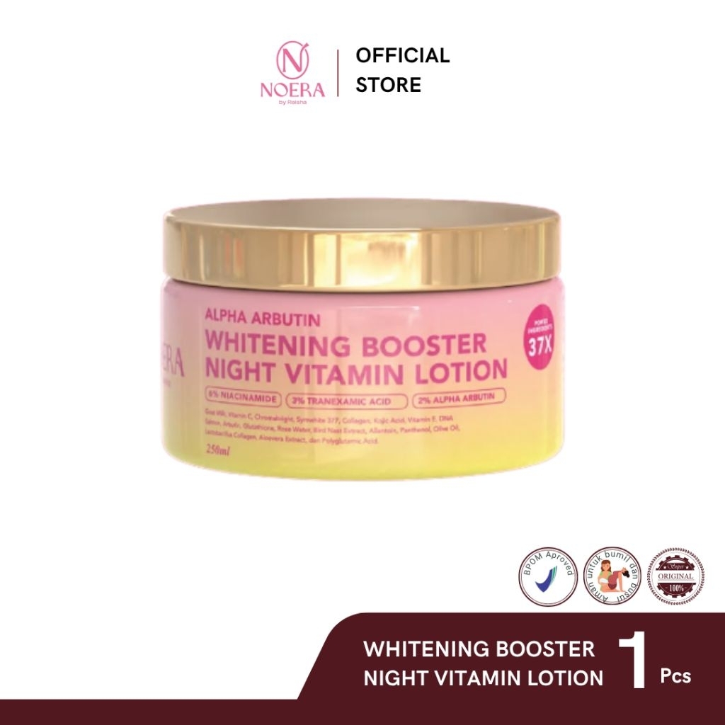 NOERA - HB Dosting Sultan Whitening Booster Night Vitamin Lotion | Whitening Lotion Pemutih Badan