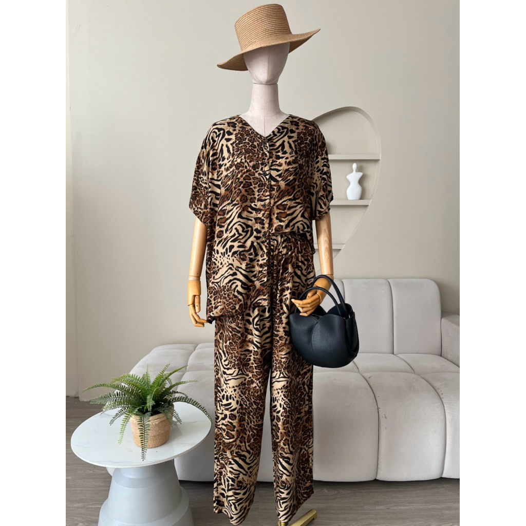 Setelan Wanita//Dica sett Leopard