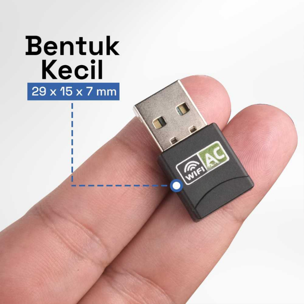Adapter Konektor Wifi Wireless USB Pemancar Penerima Dual band