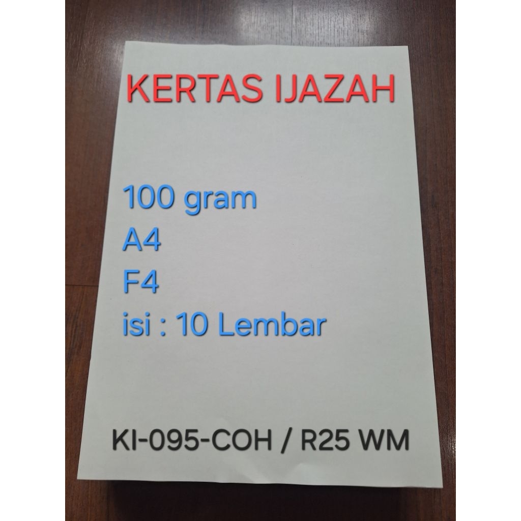 Kertas Ijazah / Sertifikat / Piagam 100 Gram