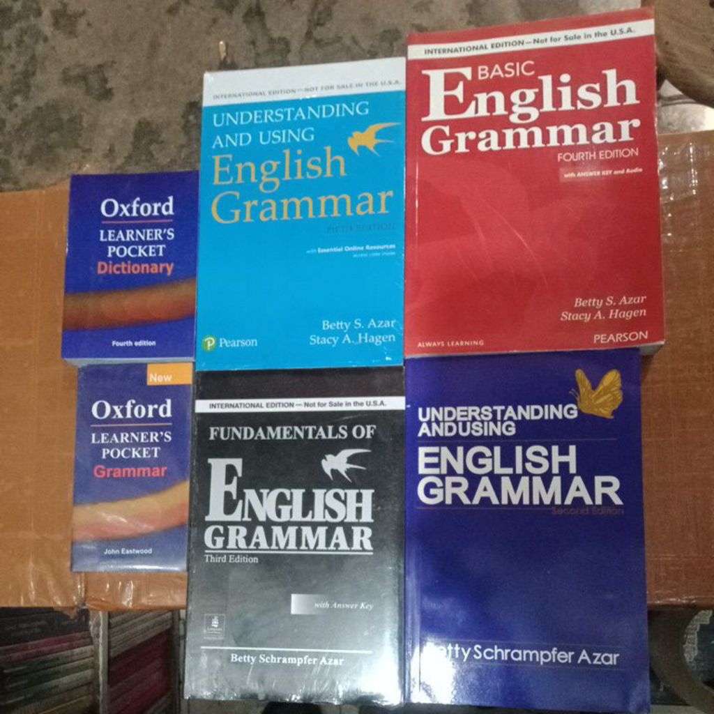 Buku - grammar terlaris - grammar saku - Oxford pocket dictionary Bess seller - kualitas bagus