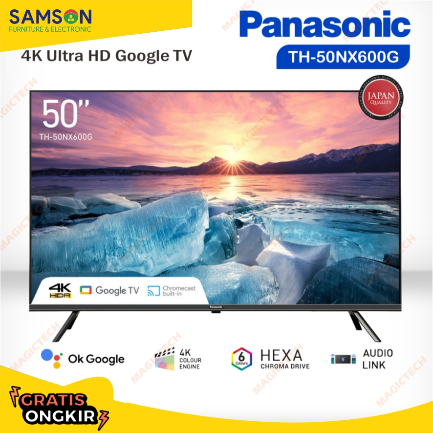 TV LED PANASONIC 50 Inch / 50" TH-50NX600G 4K UHD SMART GOOGLE TV