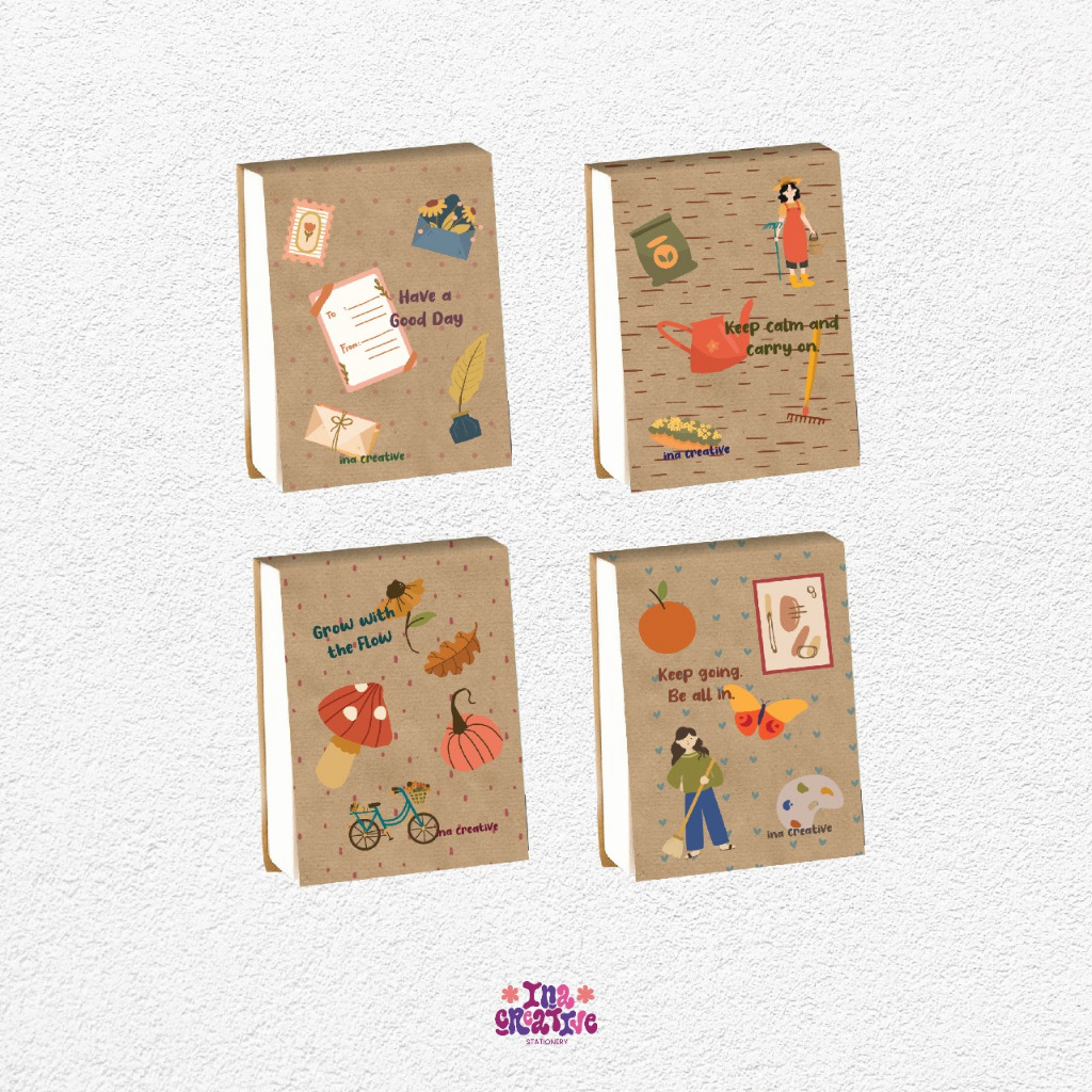 Ina Creative Memo Craft Hardcover| Notebook Buku Kecil Catatan| Mini Buku| Diary Book| Journal Book|