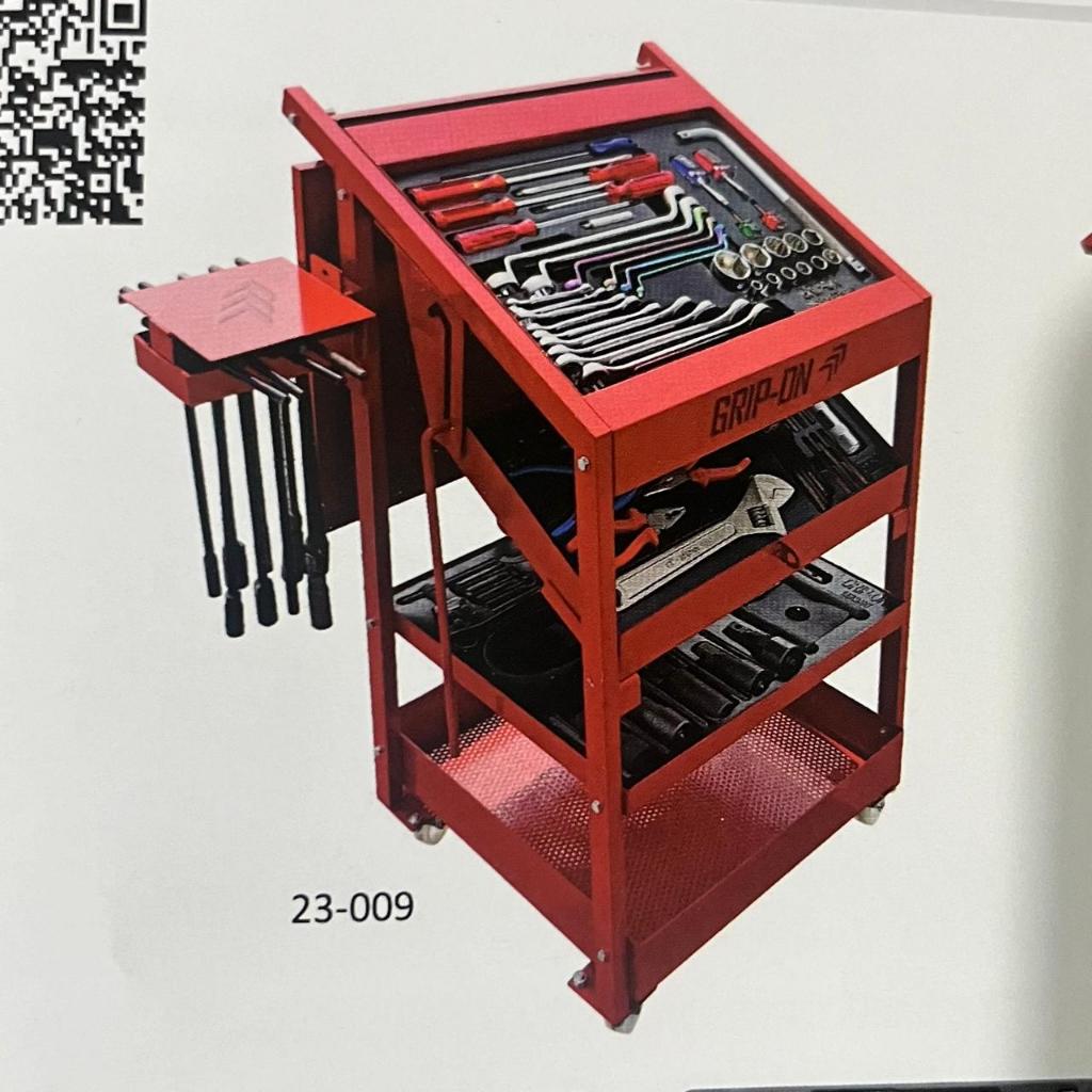 Grip-On Tool Rack Complete Set Rak Alat Bengkel Lengkap + Isi Alat Perbengkelan Dasar Komplit 23-009