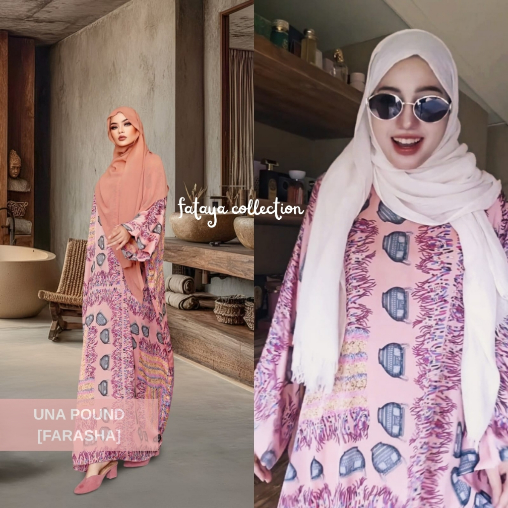 Fataya Collection UNA POUND Abaya Farasha - Kain Silk